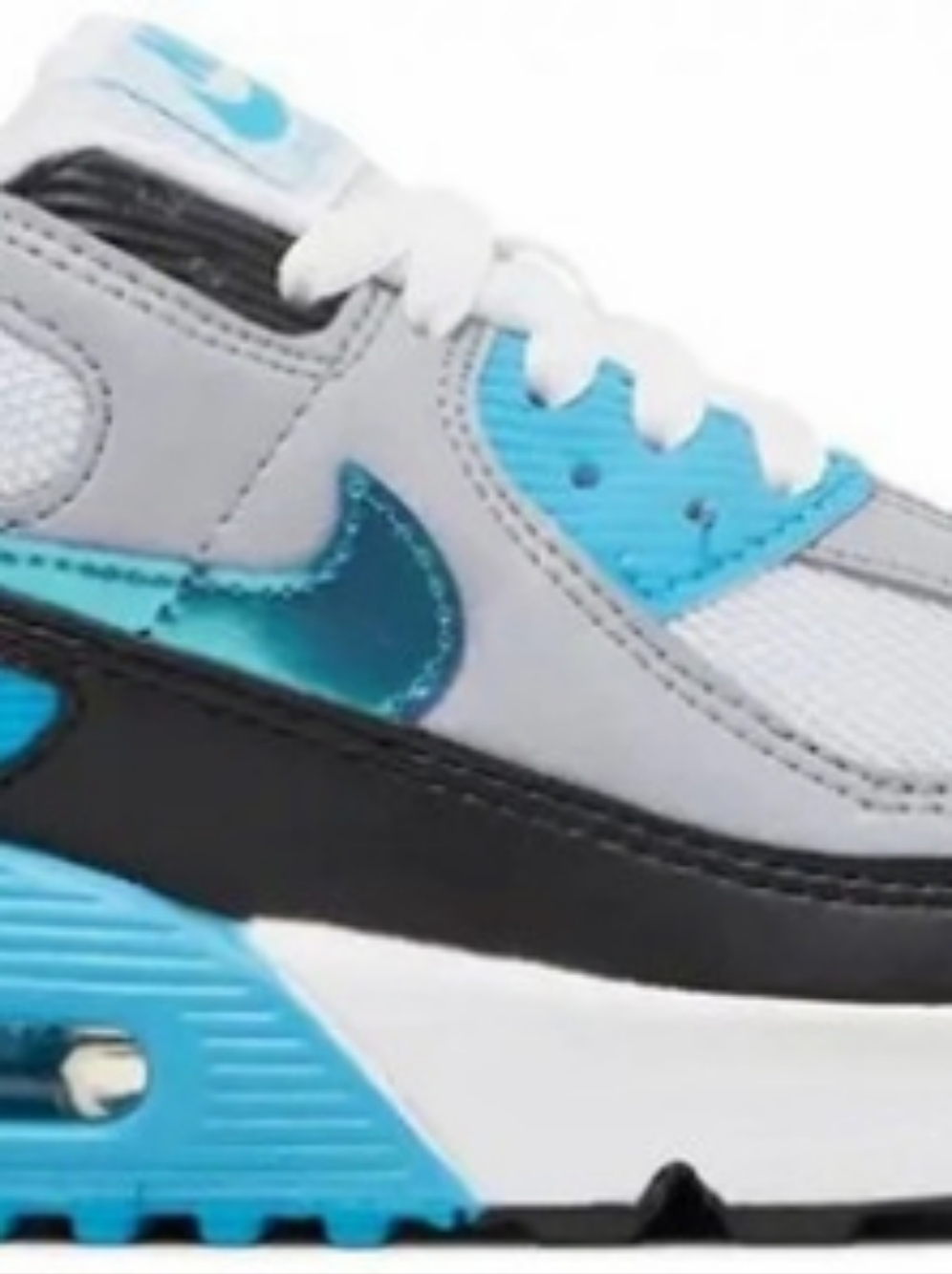 Nike Air Max 90 White & Blue Sneakers